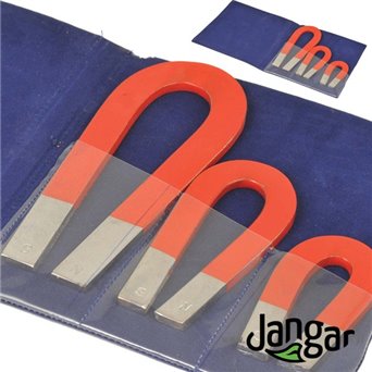 Horseshoe magnets, 3 different