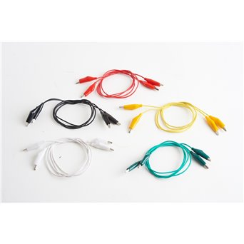 Przewody ze złączami krokodylkowymi, kpl. 10