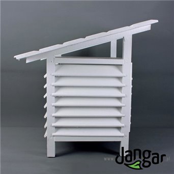 Weather station, wooden, house-type.