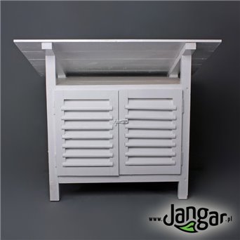 Weather station, wooden, house-type.