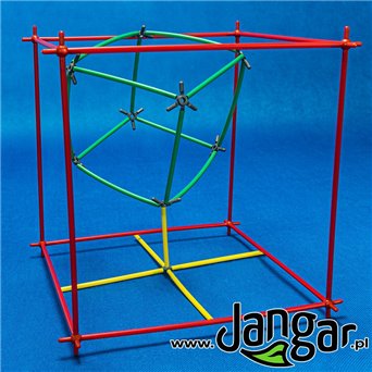 Advanced set for construction of geometric shapes