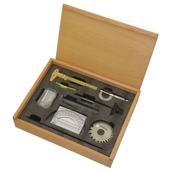 Set of different measuring instruments