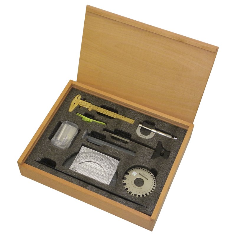 Set of different measuring instruments