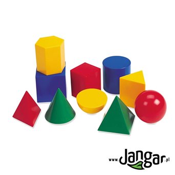 Zestaw 10 kolorowych brył