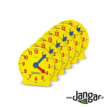Student clocks (6), dia. 10 cm