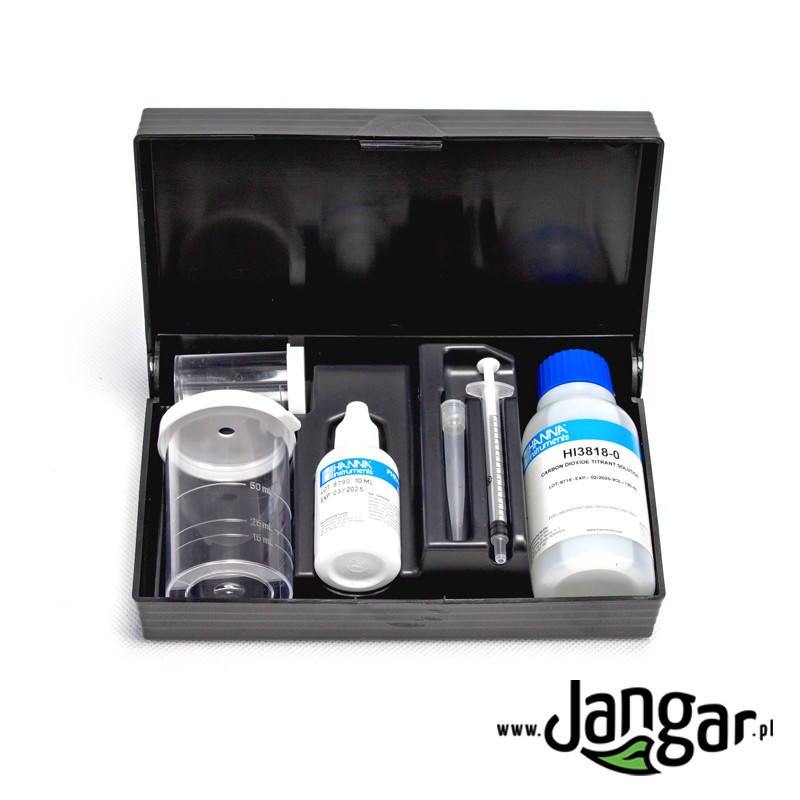 Water carbon dioxide test package