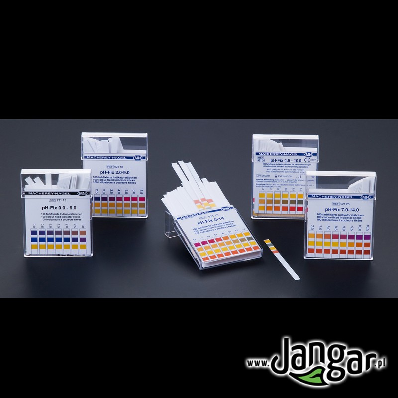 pH indicator strips (0.0-6.0), multi-pointed