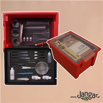 GLEBA - experimental set with laboratory equipment and work cards