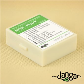 Fish and amphibians - set of 10 microscopic preparations