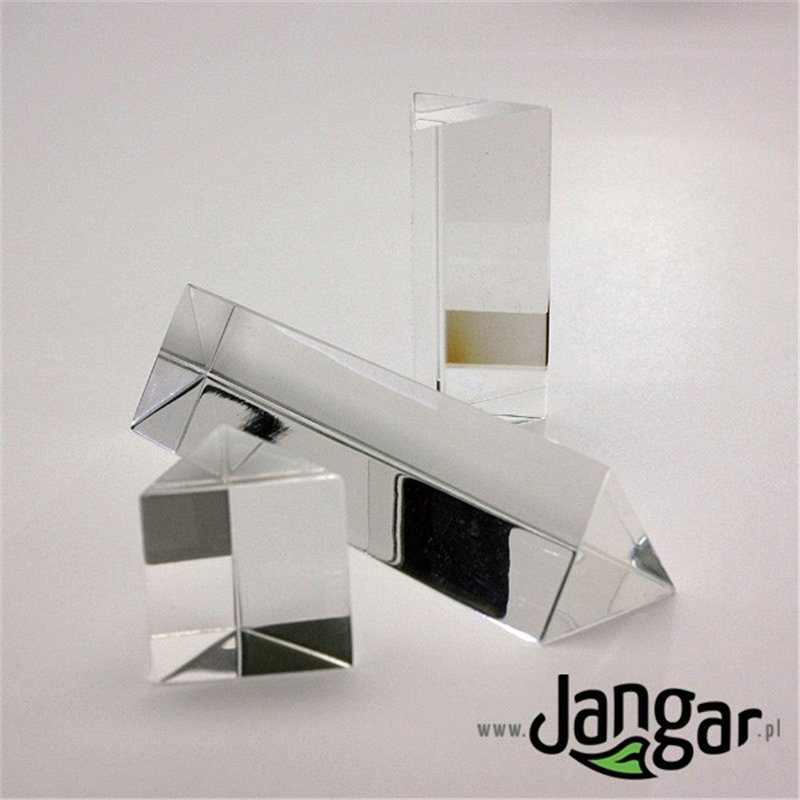 Set of 3 different acrylic prisms (25, 50, 100 mm)