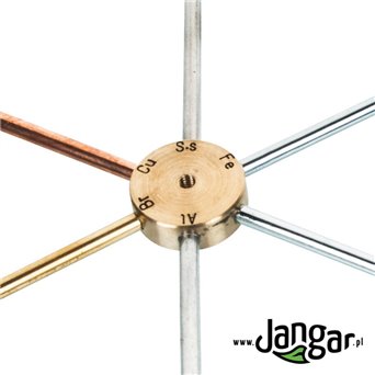 Instrument to demonstrate the thermal conductivity of different metals