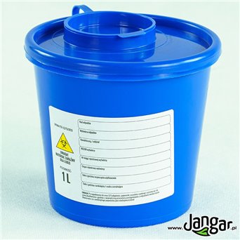 Container for laboratory waste, 1 L
