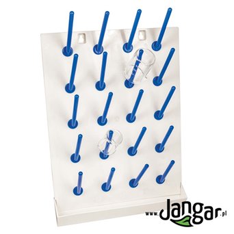 Laboratory plastic drainer, 20 pins