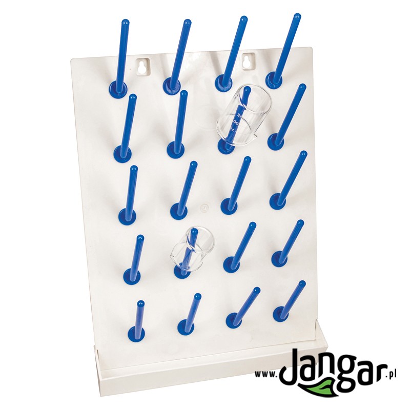 Laboratory plastic drainer, 20 pins