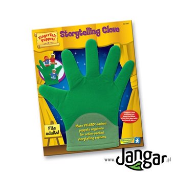 A glove with 5 fairy tale characters Red Riding Hood