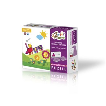 Puzzle - numbers, colours and shapes