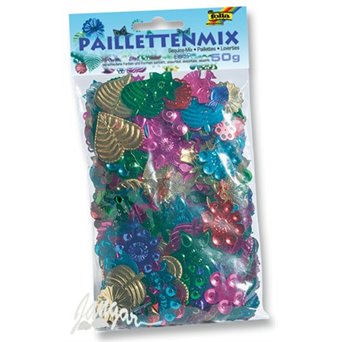 Zestaw cekinów z motywami roślinnymi