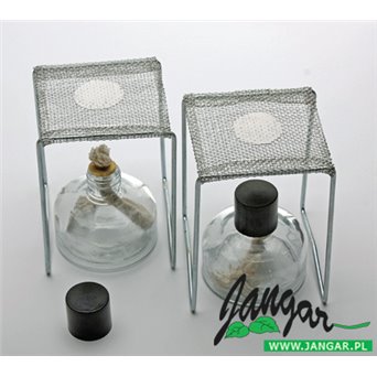 Alcohol burner stand, mesh with ceramic centre