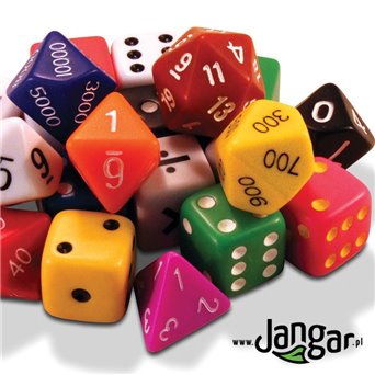 Large set of 162 different-walled dice (14 types)