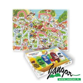 Colorful world of waste educational board game