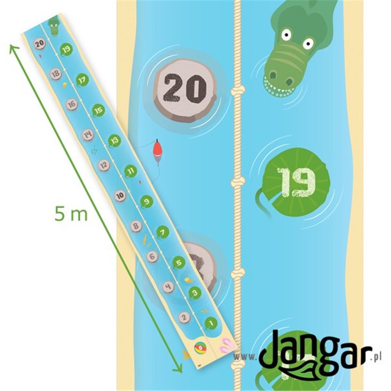 Mat - Number axis 0-20: River 5 m x 0.6 m