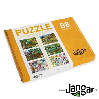 Puzzle SSAKI LEŚNE, 88 elementów + podkładka, w zamykanym pudełku