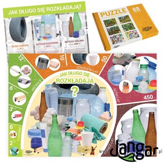 Puzzle - Waste. how long do they put together?, 88 items + pad, in a lockable box