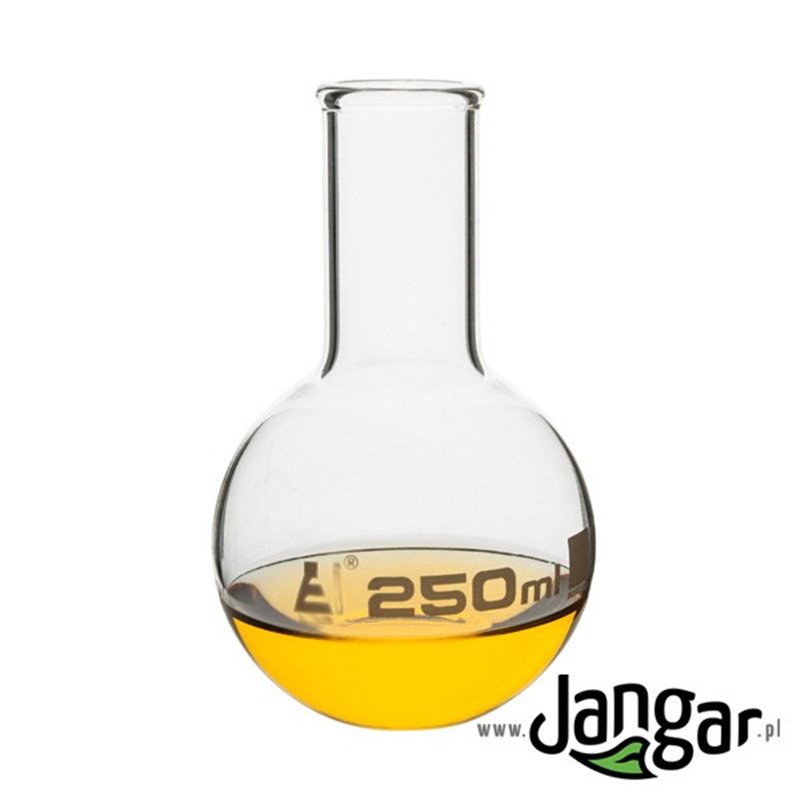 250 ml flat bottomed flask, borosilicate, narrow neck