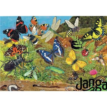 ANIMALS OF POLAND: Educational puzzles (88 items in a box with a pad), package 4