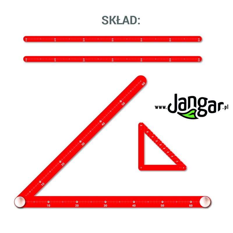 Magnetic board instrument for building triangles and Tales' theorem