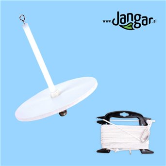 Biały krążek Secchi’ego - duży, z linką