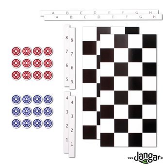 Demonstration magnetic checkers (for the school board)