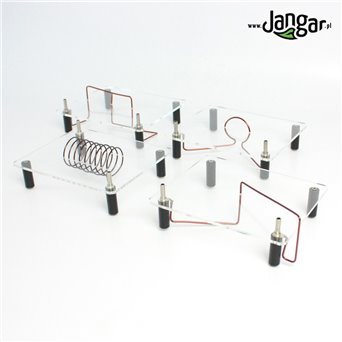A set of 4 guides for demonstrating magnet field lines.