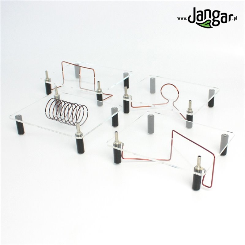A set of 4 guides for demonstrating magnet field lines.
