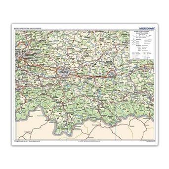 Mapa ścienna administracyjna woj. małopolskie