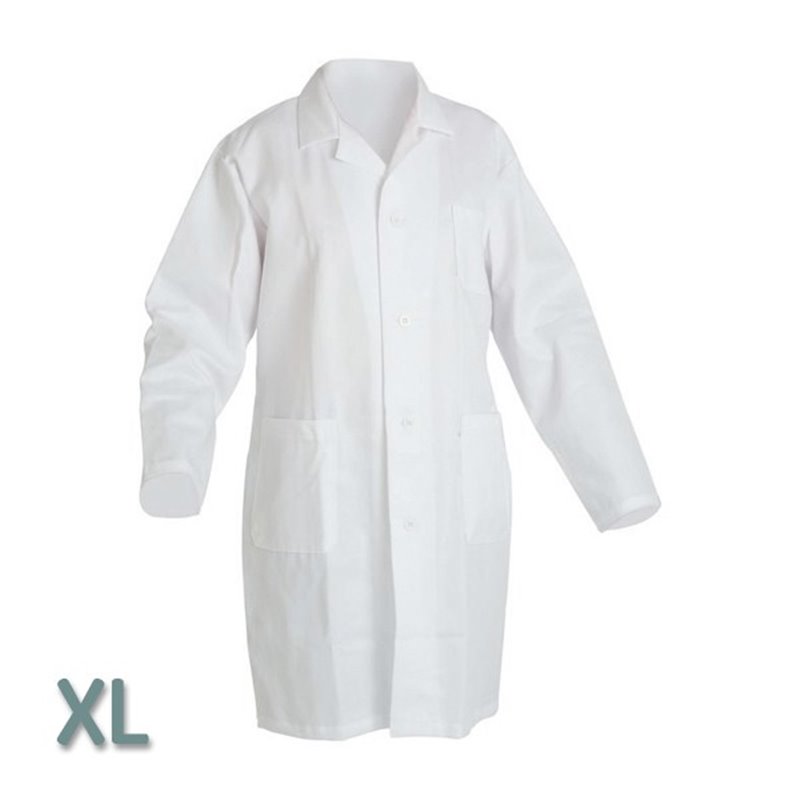 Protective apron, white XL