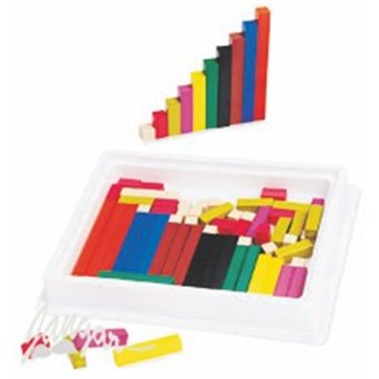 Cuisenairea blocks (numbers in colours)