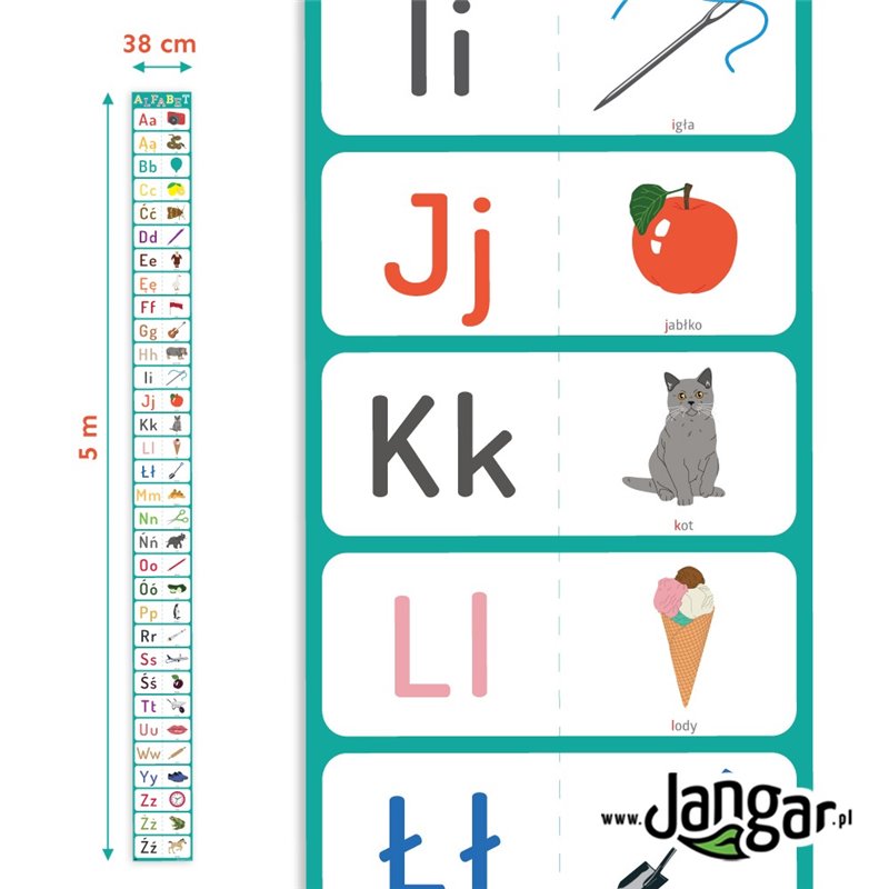 Mata – Alfabet z obrazkami 5 m x 0,38 m
