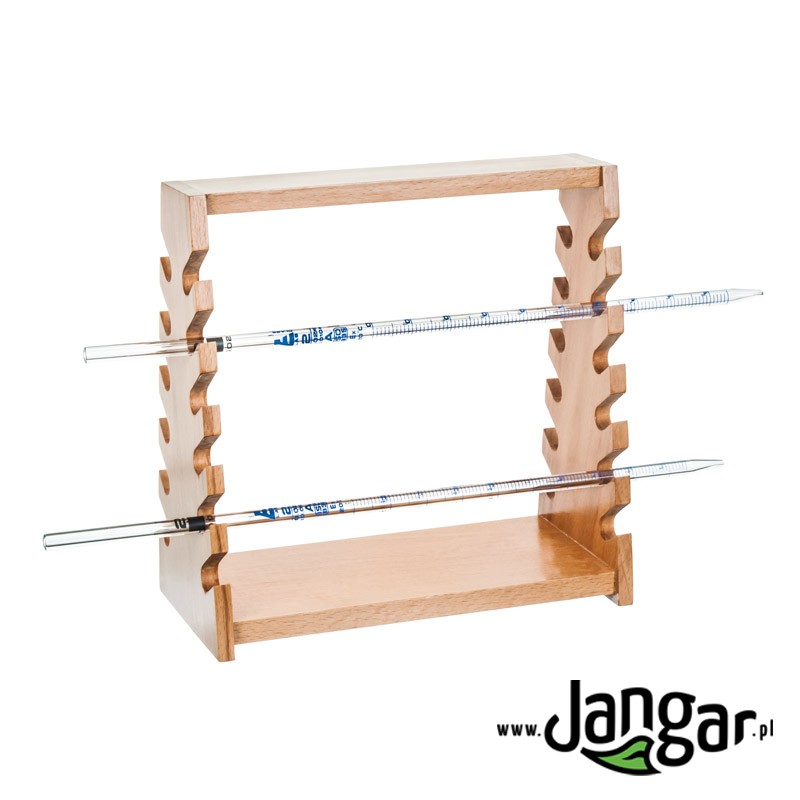 Wooden pipette rack