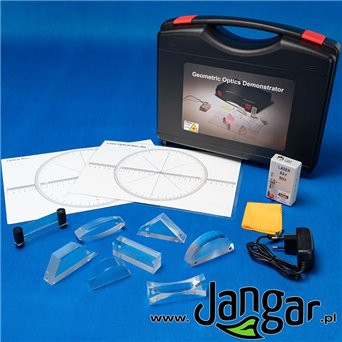 Magnetic set for geometric optics with diode laser, in a suitcase I