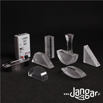 Magnetic set for geometric optics with diode laser, in a suitcase I