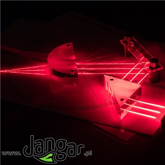 Magnetic set for geometric optics with diode laser, in a suitcase I