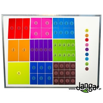 Colourful framed wheels, magnetic, 26 cm, school equipment - jangar.pl