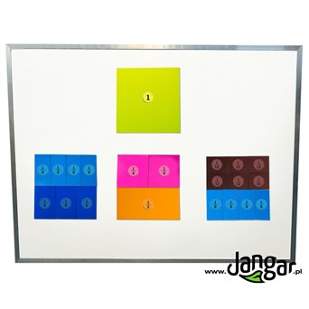 Colourful framed wheels, magnetic, 26 cm, school equipment - jangar.pl