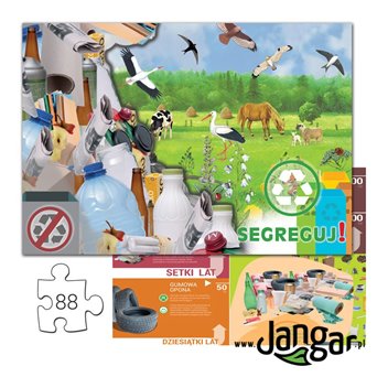 Puzzle SEGREGATE RIGHT WASTE, 88 items + pad, in a lockable box - jangar.pl