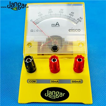 Dual range ammeter 0-500mA, 0-50mA (milliammeter) - jangar.pl