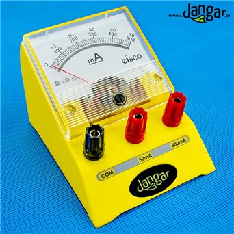 Dual range ammeter 0-500mA, 0-50mA (milliammeter) - jangar.pl