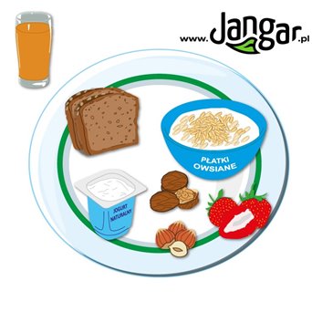 Eat wisely - healthy food on your plate, 64 magnetic elements - jangar.pl