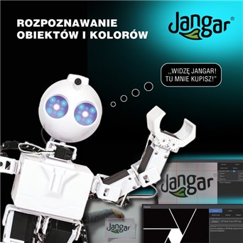 Humanoid robot - educational robot - object and color recognition - jangar.pl