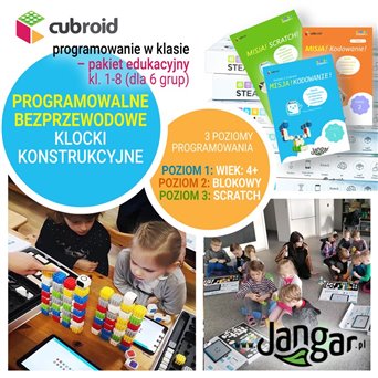 CUBROID classroom programming - educational set (for 6 groups)